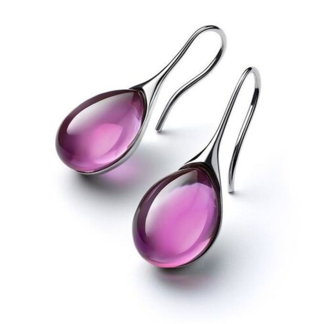 Jelet | Crystal Drop Earrings In Gold And Silver For Women