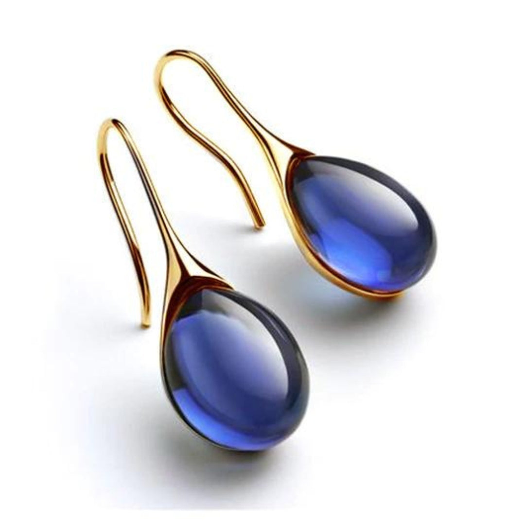 Jelet | Crystal Drop Earrings In Gold And Silver For Women