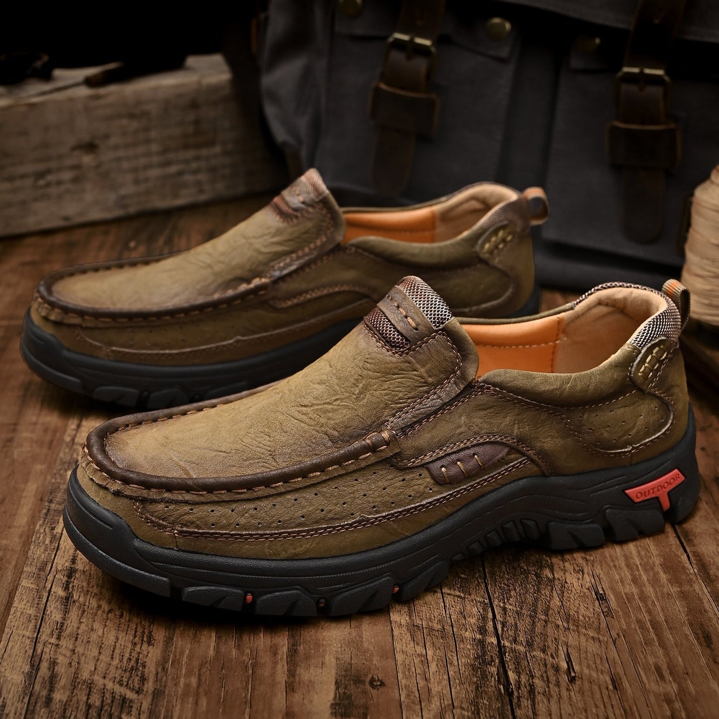 Outdoor transitional boots with orthopedic and extremely comfortable sole