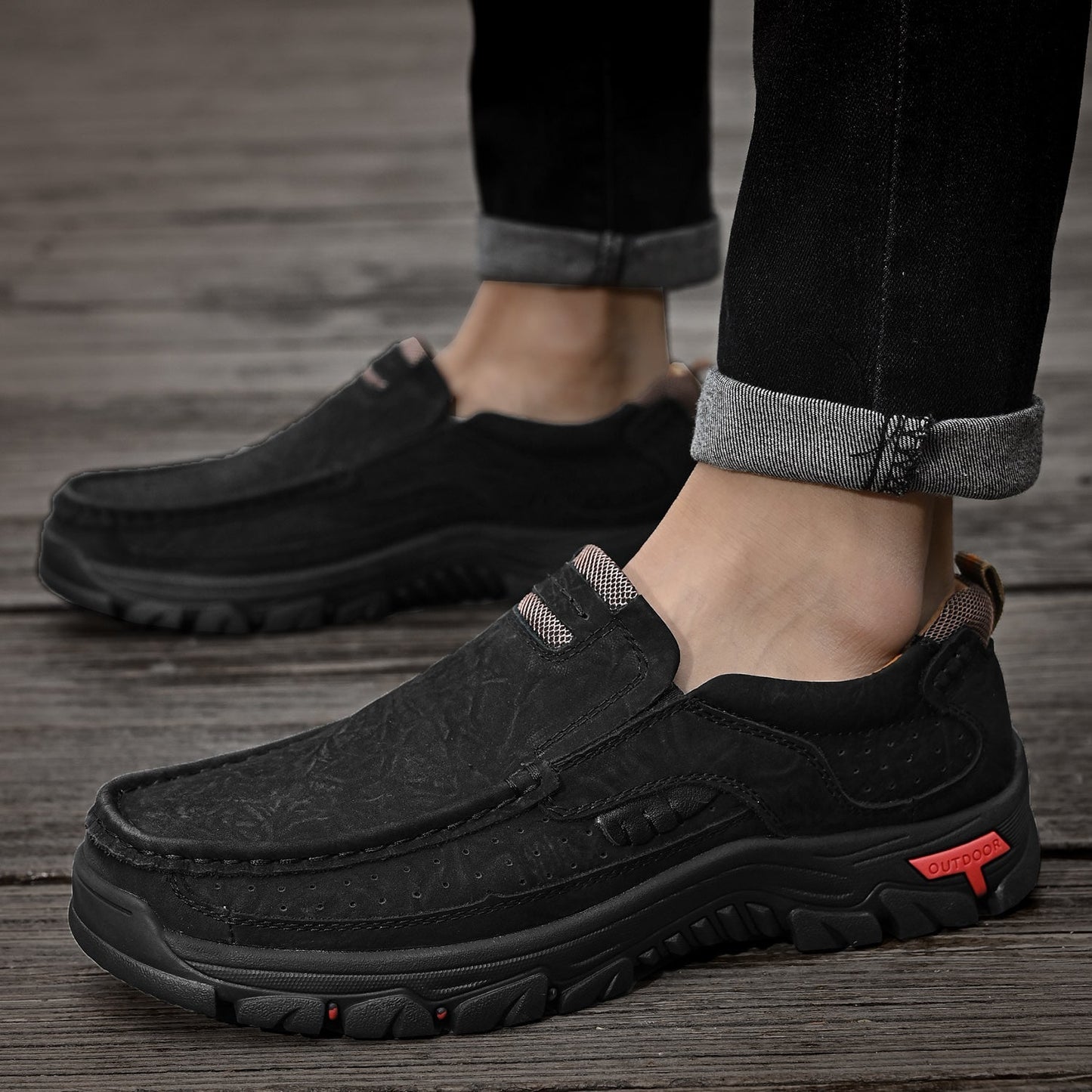 Outdoor transitional boots with orthopedic and extremely comfortable sole