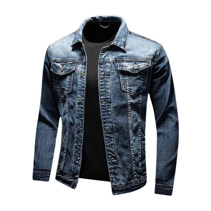 Denim Jacket for Men – Faded Wash