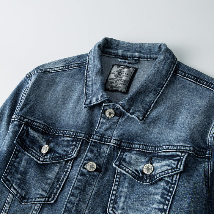 Denim Jacket for Men – Faded Wash