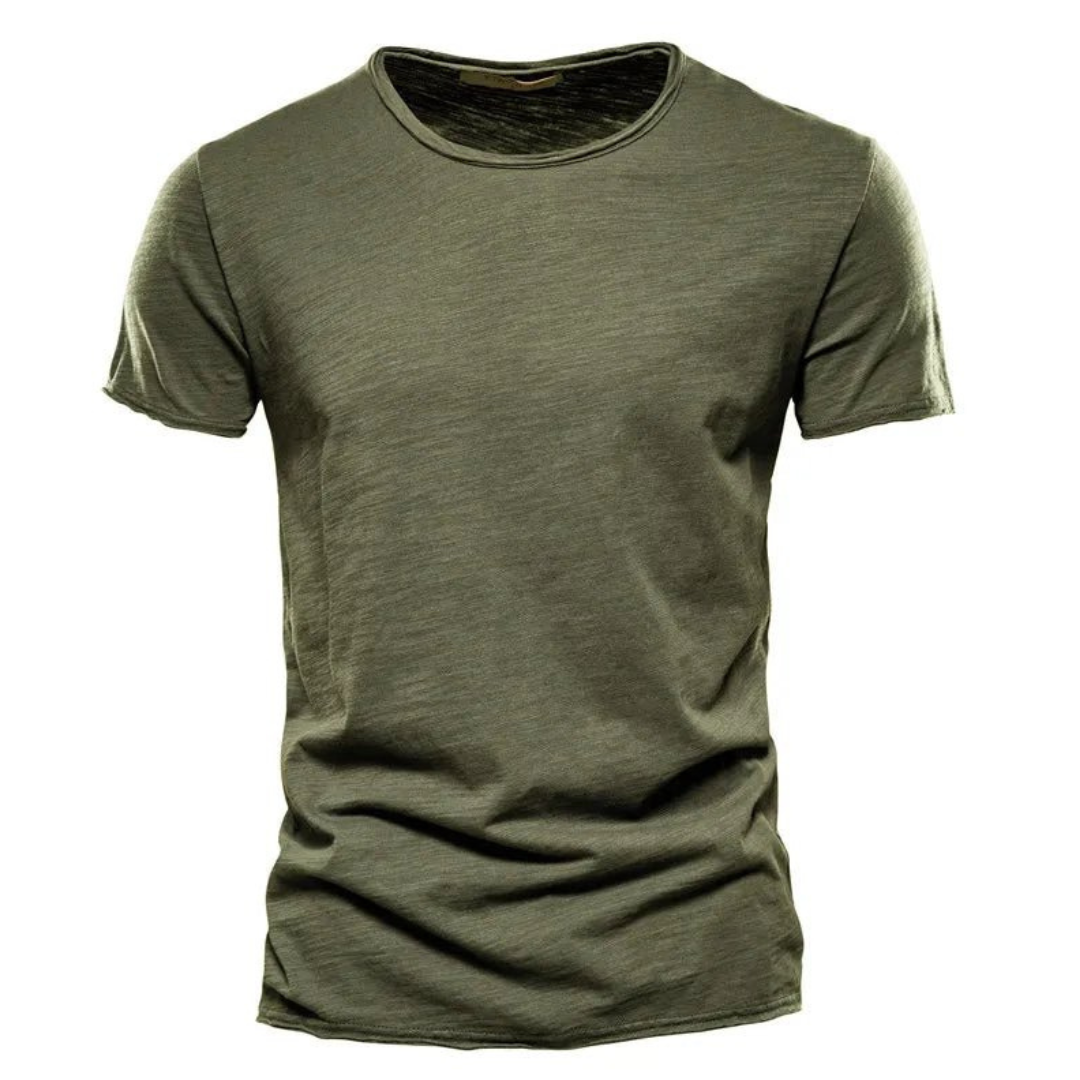 Classic T-Shirt For Men With A Round Neckline