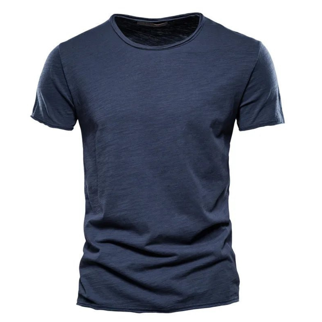 Classic T-Shirt For Men With A Round Neckline