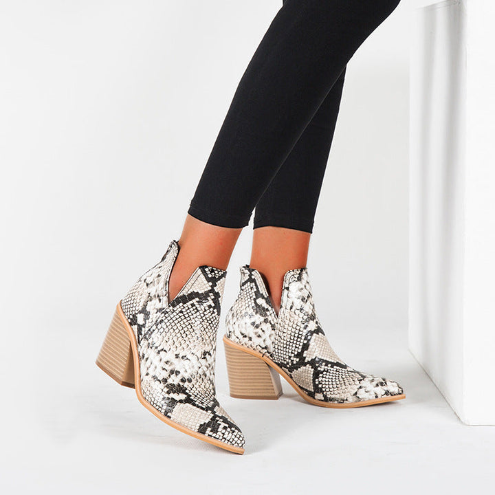 Samira | Multi-Print Ankle Boots For Women