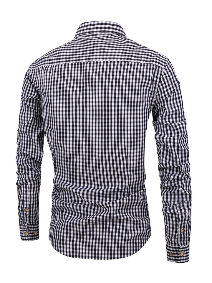 Men's Plaid Shirt For Fall Casual & Comfortable
