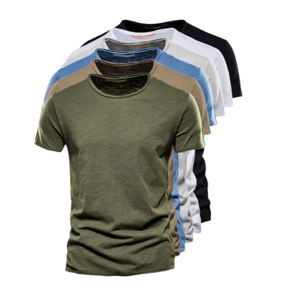 Classic T-Shirt For Men With A Round Neckline