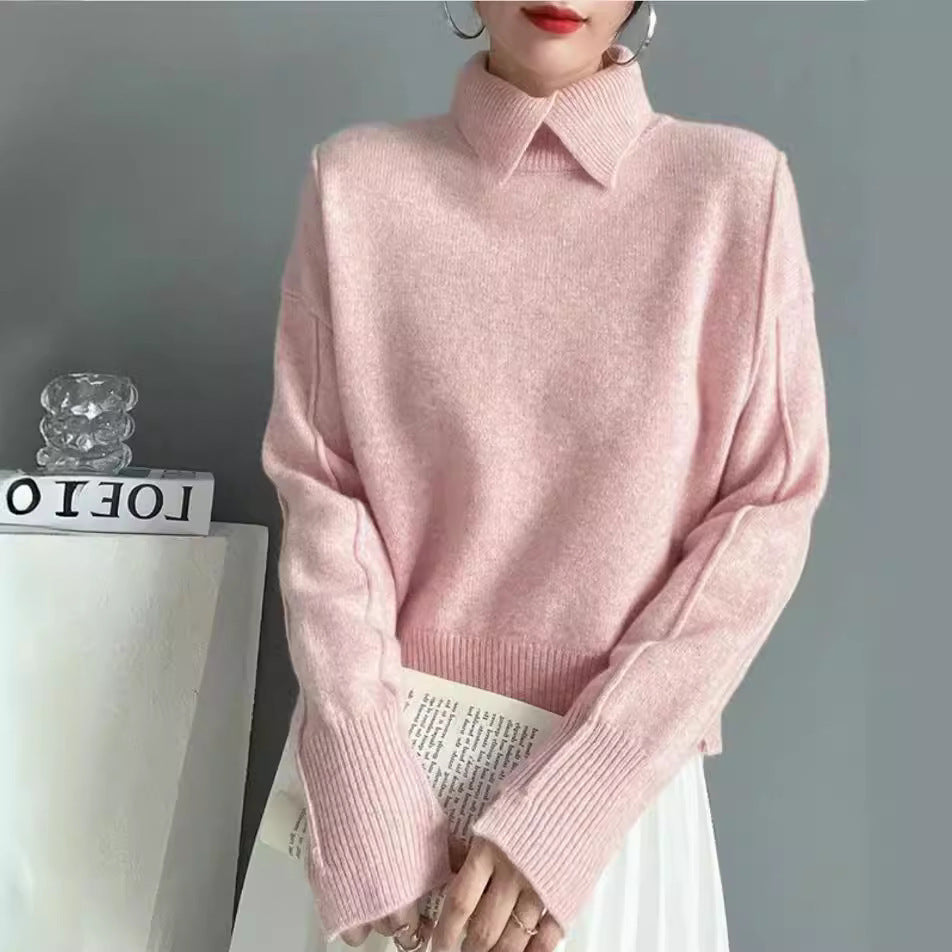 Vigdís | Women's Fall Knit Sweater - Classic & Stylish