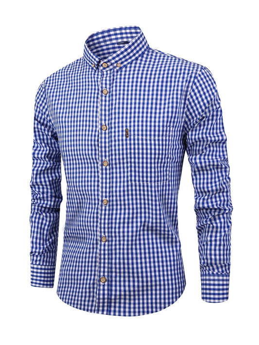 Damarin | Men's Plaid Shirt For Fall Casual & Comfortable