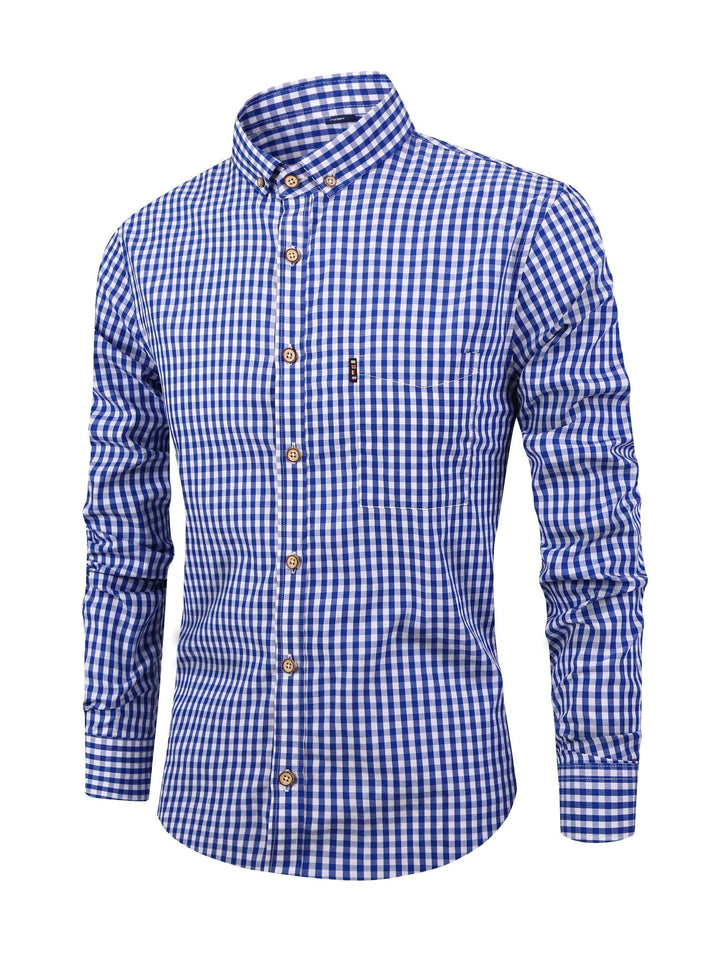 Men's Plaid Shirt For Fall Casual & Comfortable