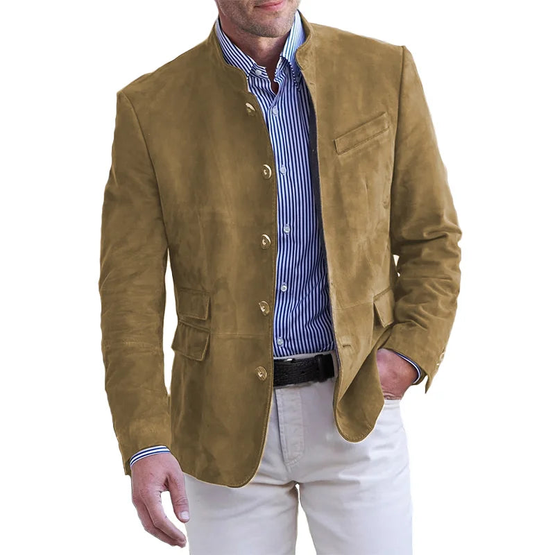 Lerevano | Men’s Classic Tailored Colbert Jacket - Elegance & Comfort