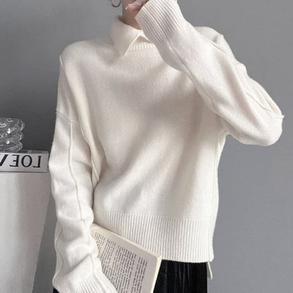 Vigdís | Women's Fall Knit Sweater - Classic & Stylish