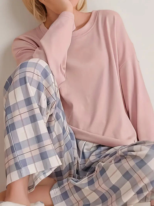 Consades | Ladies Pyjama Set With Round Neckline And Long Sleeves