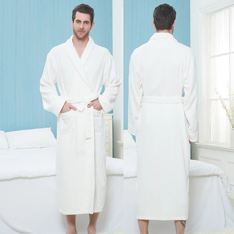 Mandels | Men's Bathrobe Long Super Soft & Warm