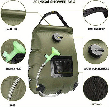 Shobag | 20L Solar Heated Camping Shower Bag
