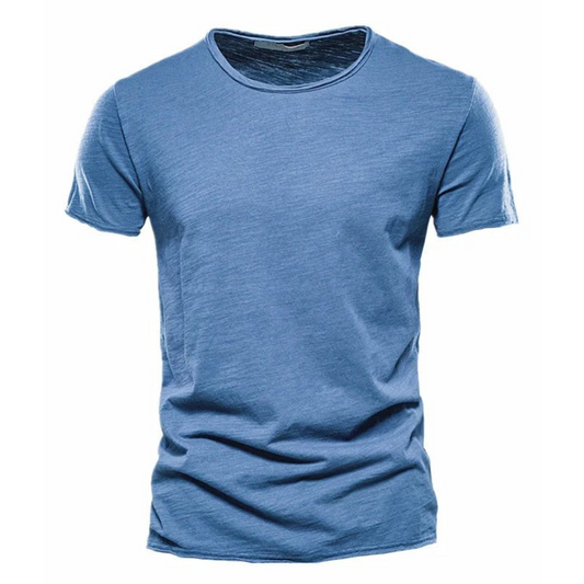 Classic T-Shirt For Men With A Round Neckline