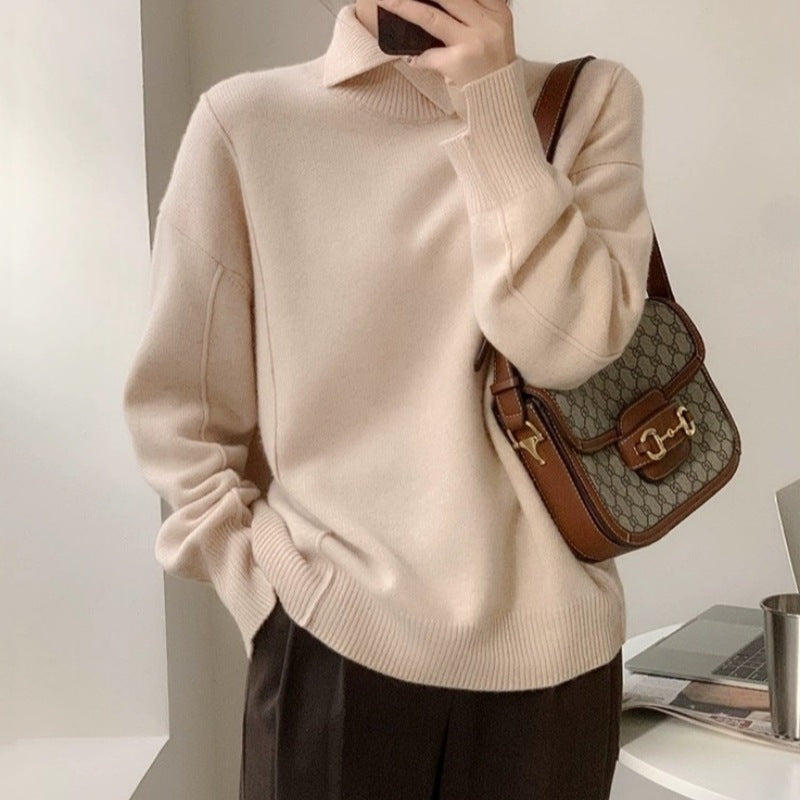 Vigdís | Women's Fall Knit Sweater - Classic & Stylish