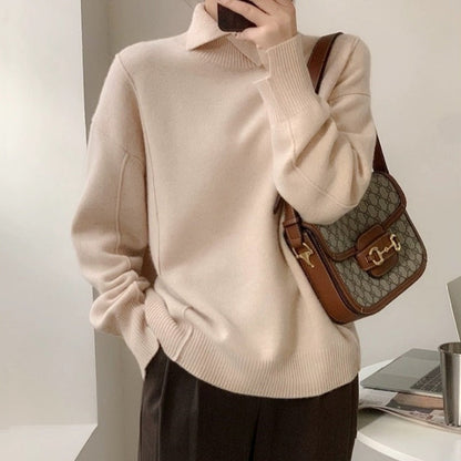 Vigdís | Women's Fall Knit Sweater - Classic & Stylish