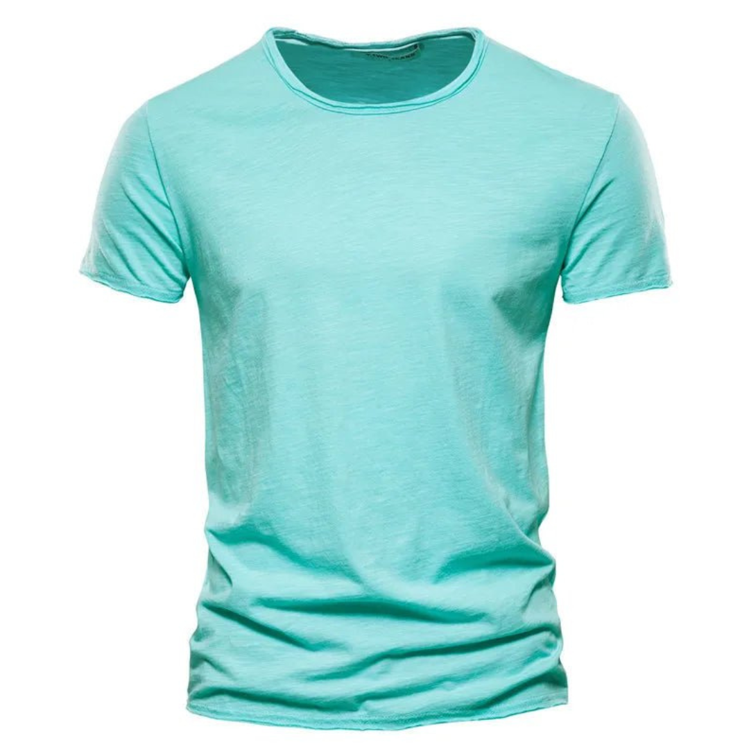 Classic T-Shirt For Men With A Round Neckline