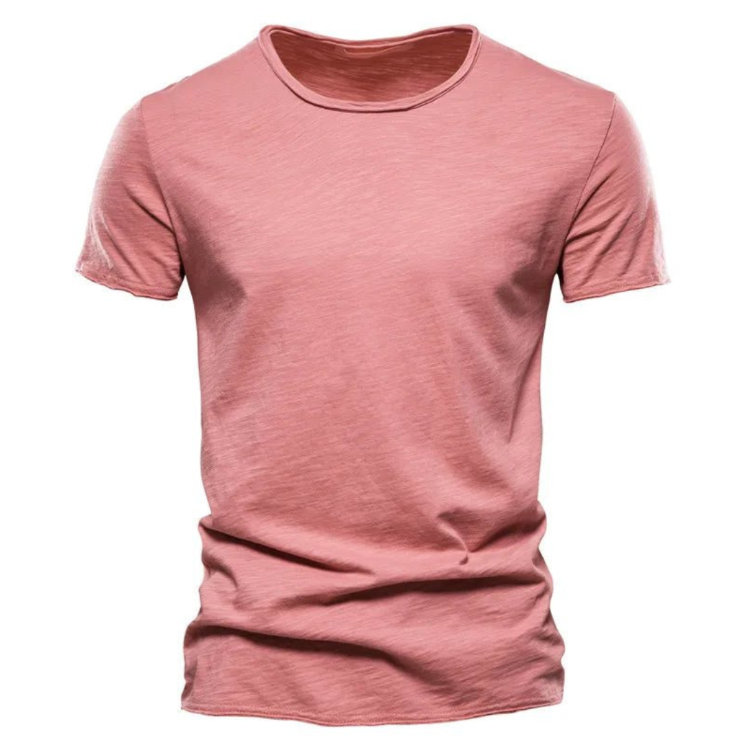 Classic T-Shirt For Men With A Round Neckline