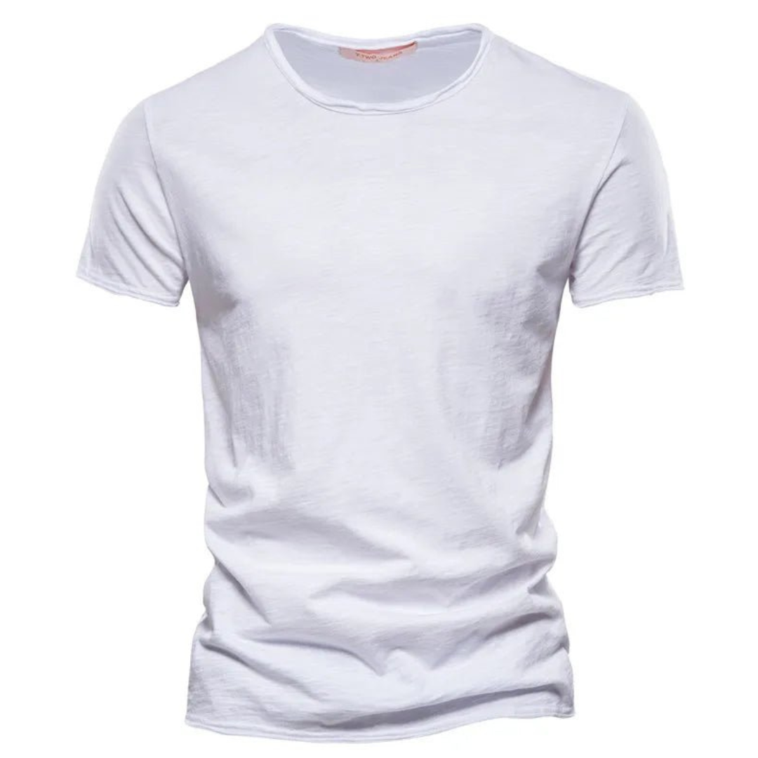 Classic T-Shirt For Men With A Round Neckline