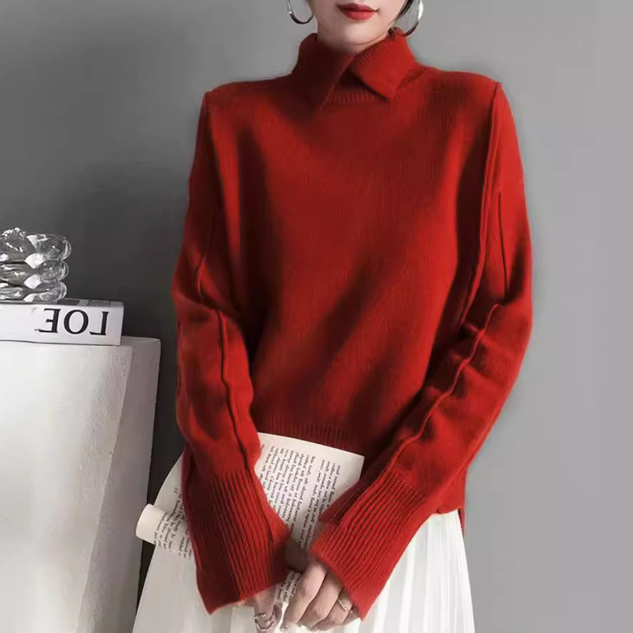 Vigdís | Women's Fall Knit Sweater - Classic & Stylish