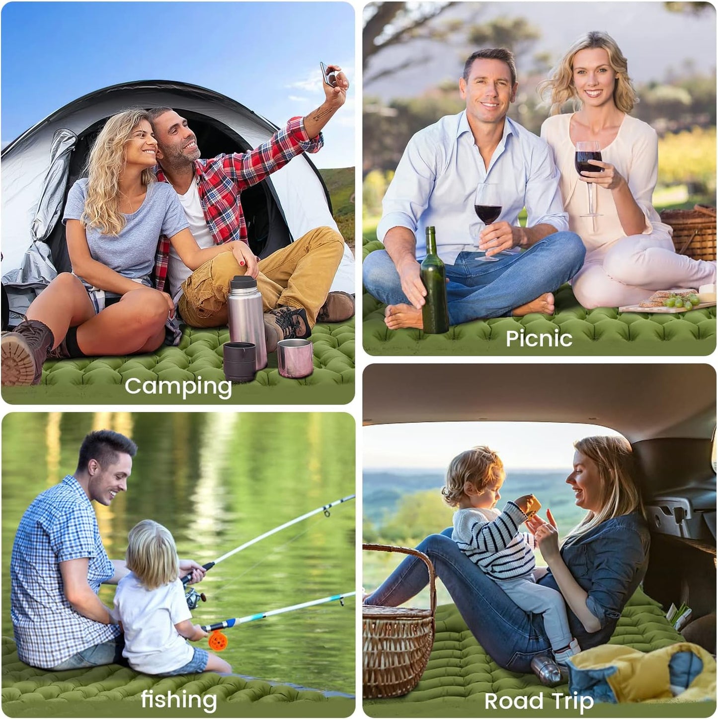 Docone | Duo Comfort Inflatable Camping Mat Outdoor Equipment