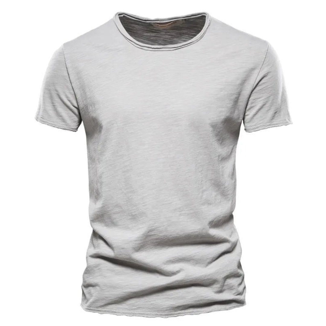 Classic T-Shirt For Men With A Round Neckline