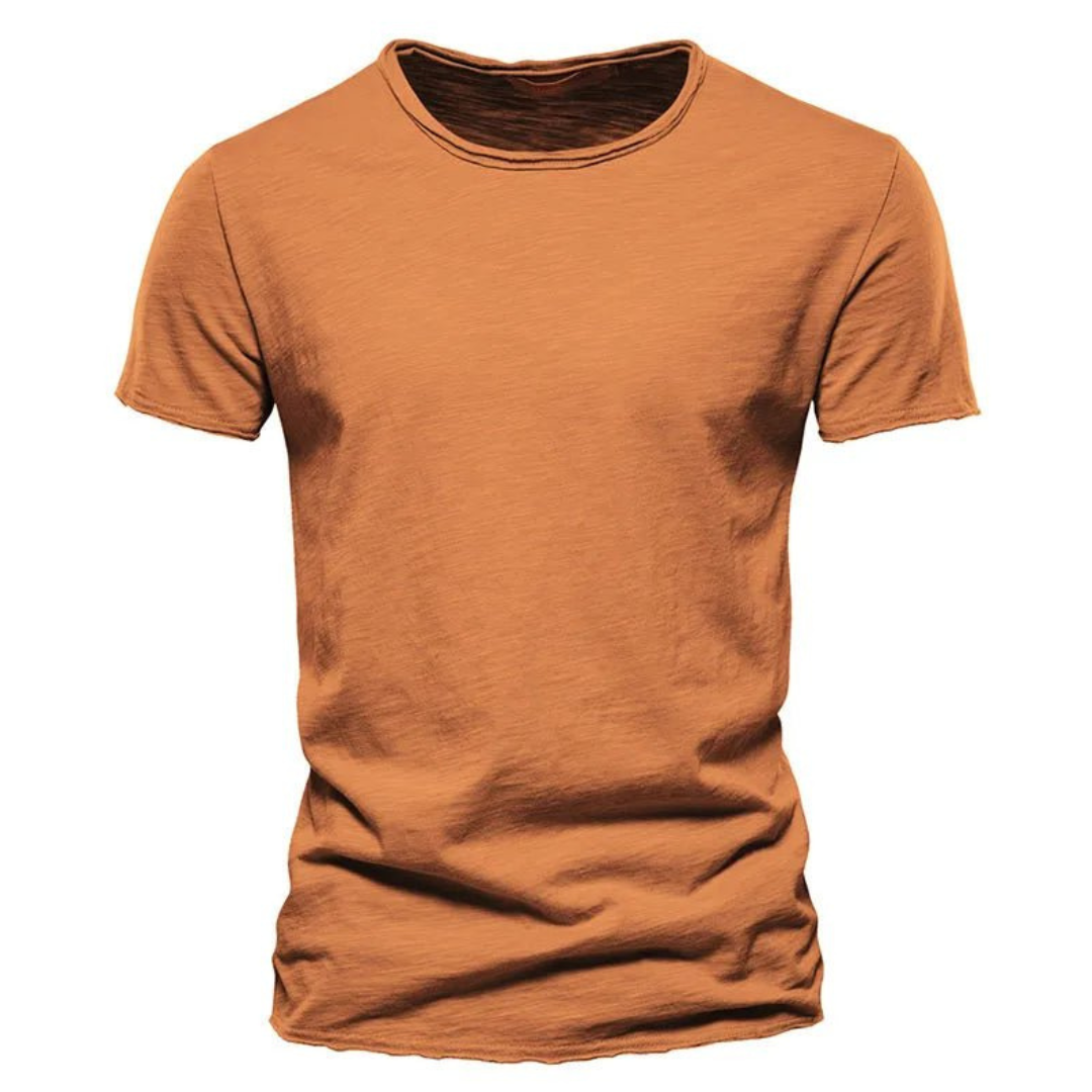 Classic T-Shirt For Men With A Round Neckline