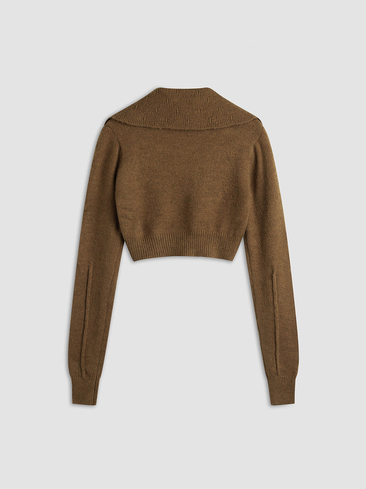 Women's Fall Cropped Cardigan - Fashionable & Comfortable