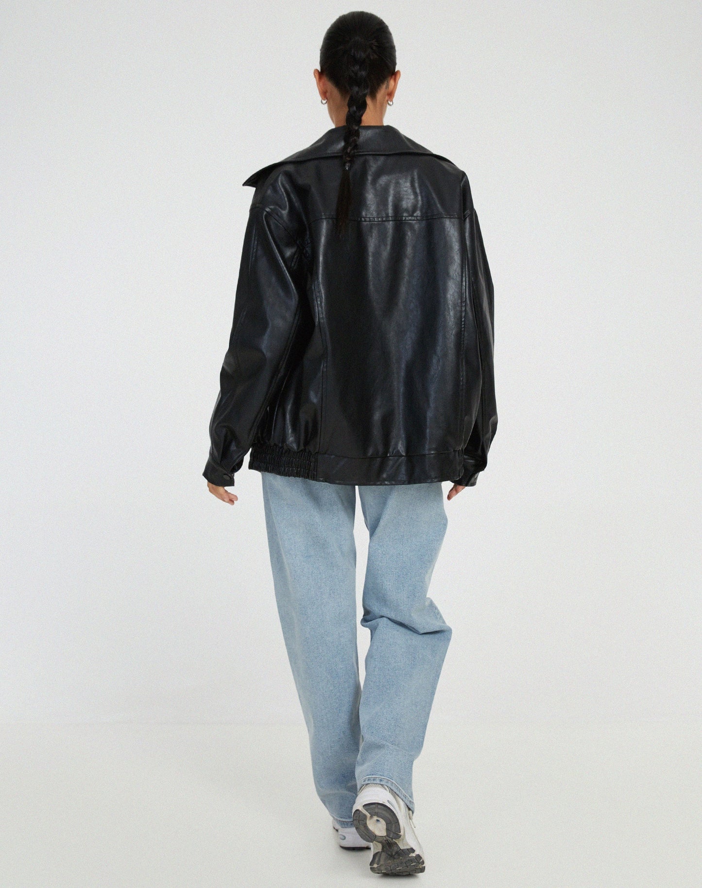 Vivalde | Loose Leather Jacket For Women
