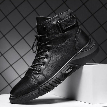 Sturdy black men's shoes