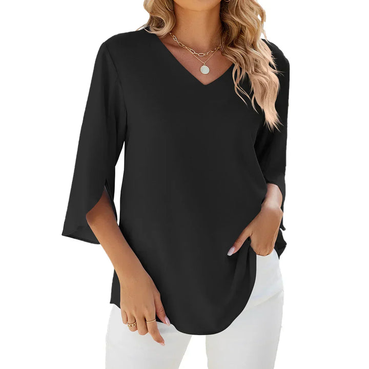 Blouse With V-Neck