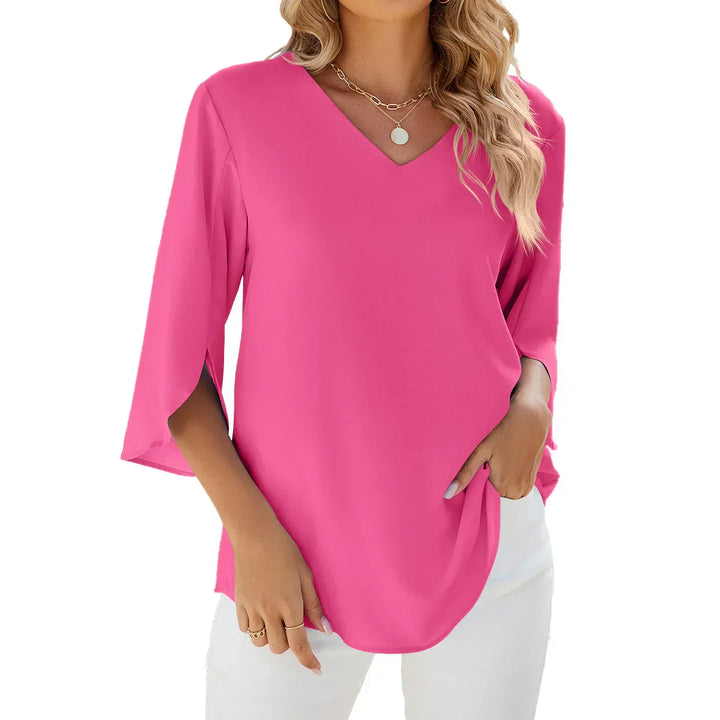 Blouse With V-Neck