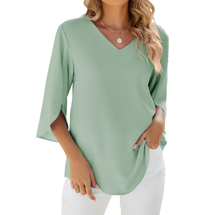Blouse With V-Neck