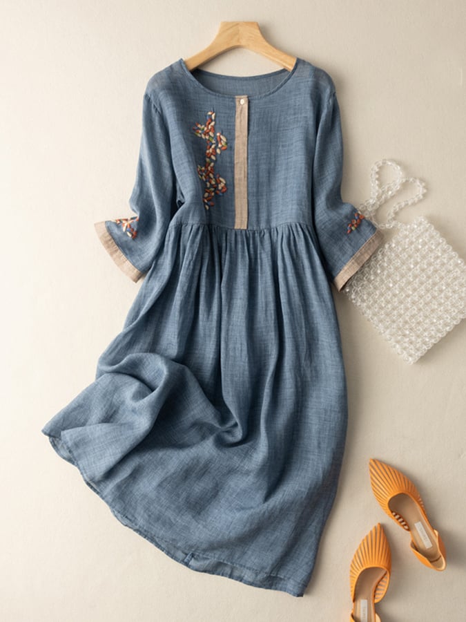 Boho Midi Dress Women