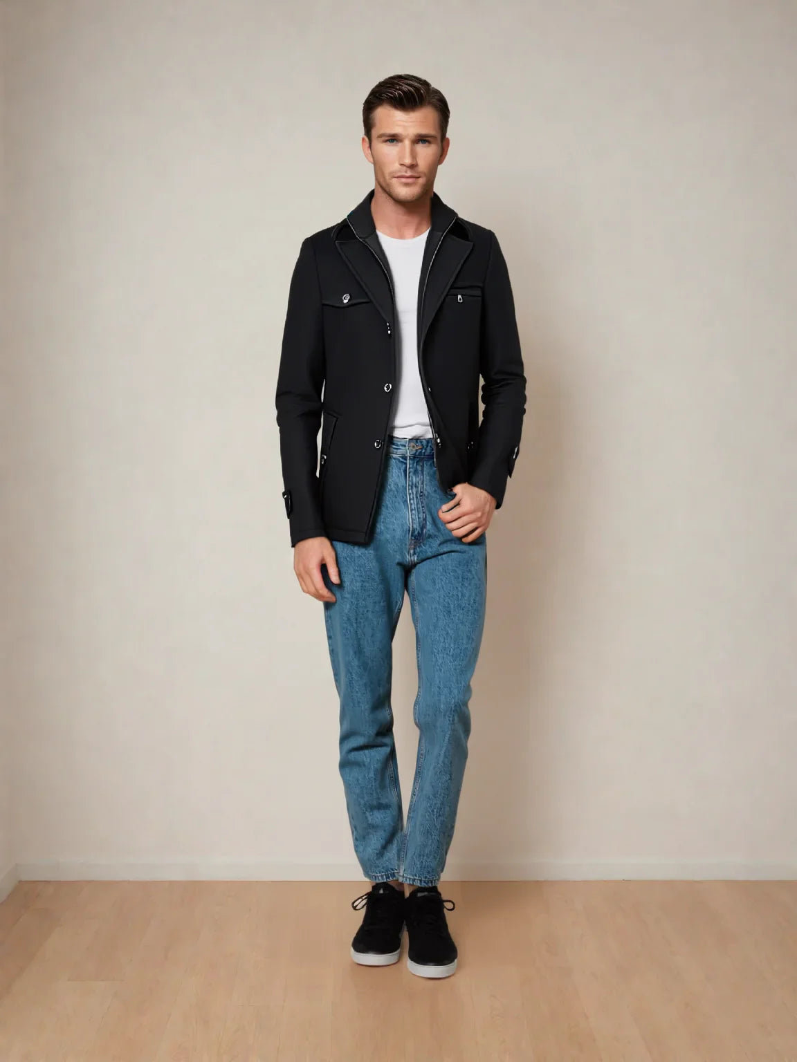 Valentin | Men's Trench Coat With Classic Design