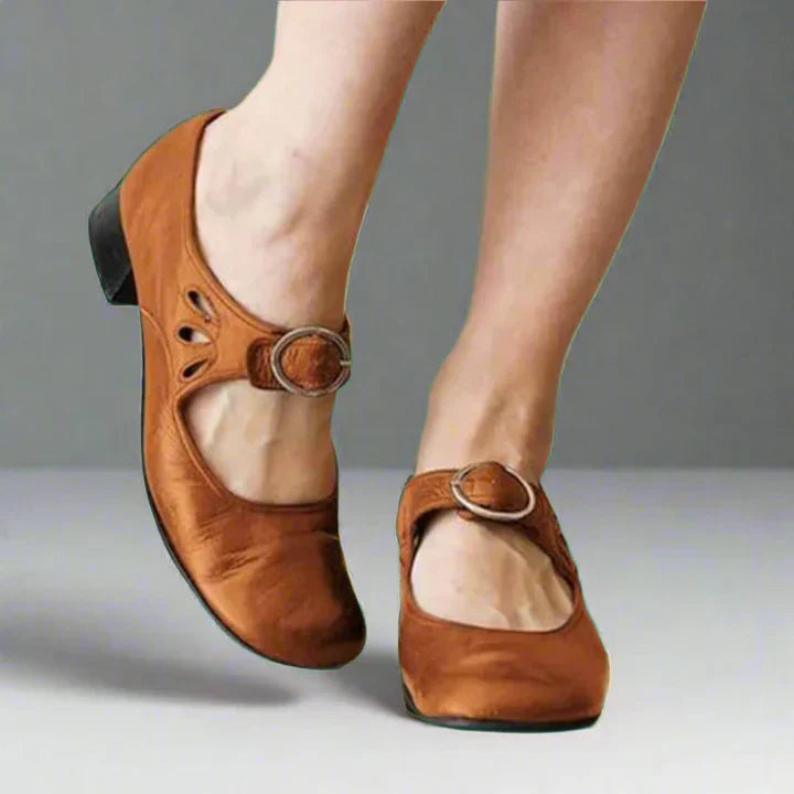 Buckle Strap Mary Jane Shoes for Women