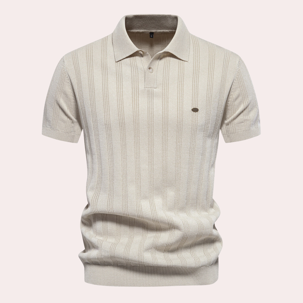 Maartenix | Men's Knitted T-Shirt - Breathable And Elegant