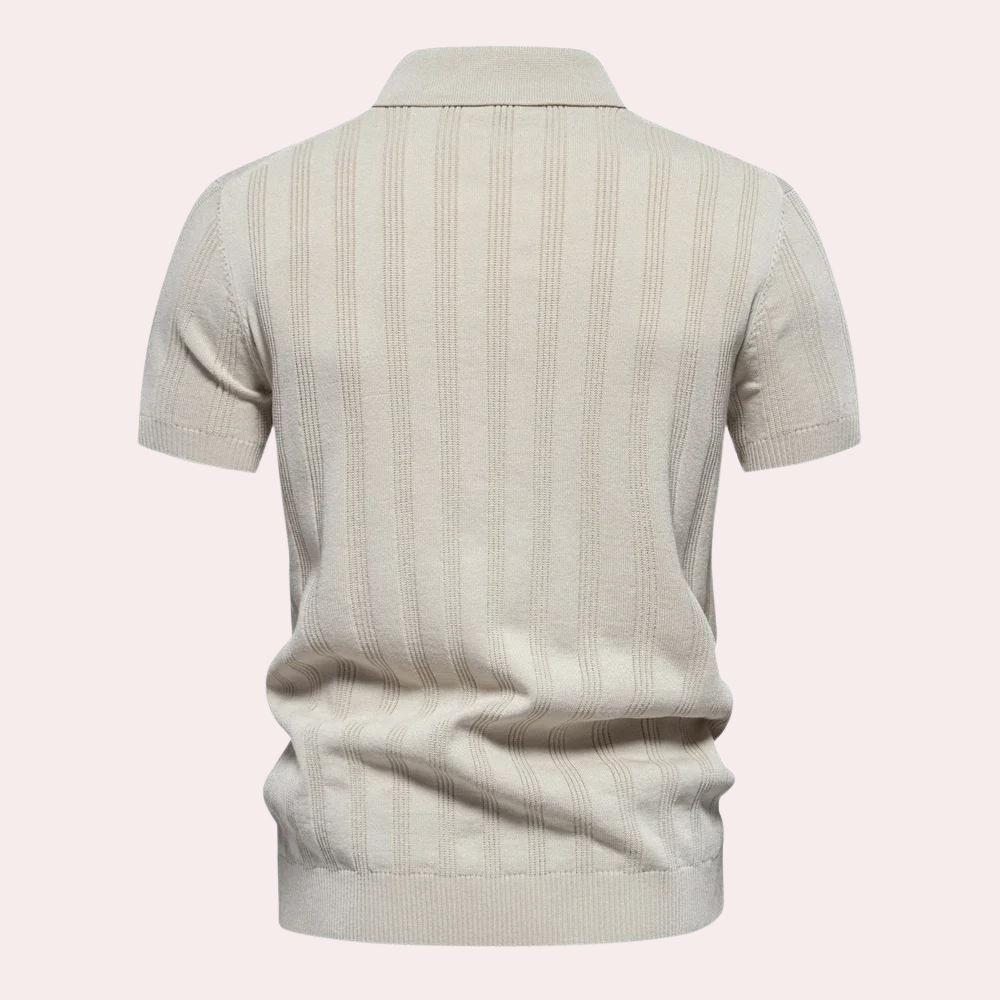 Maartenix | Men's Knitted T-Shirt - Breathable And Elegant