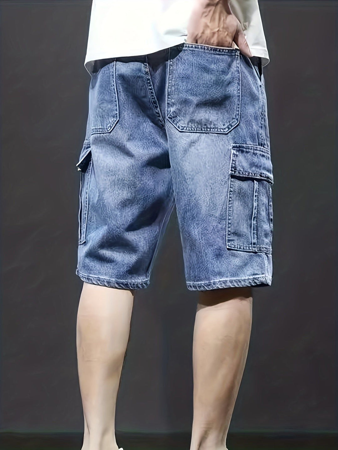 Cargo Denim Shorts for Men