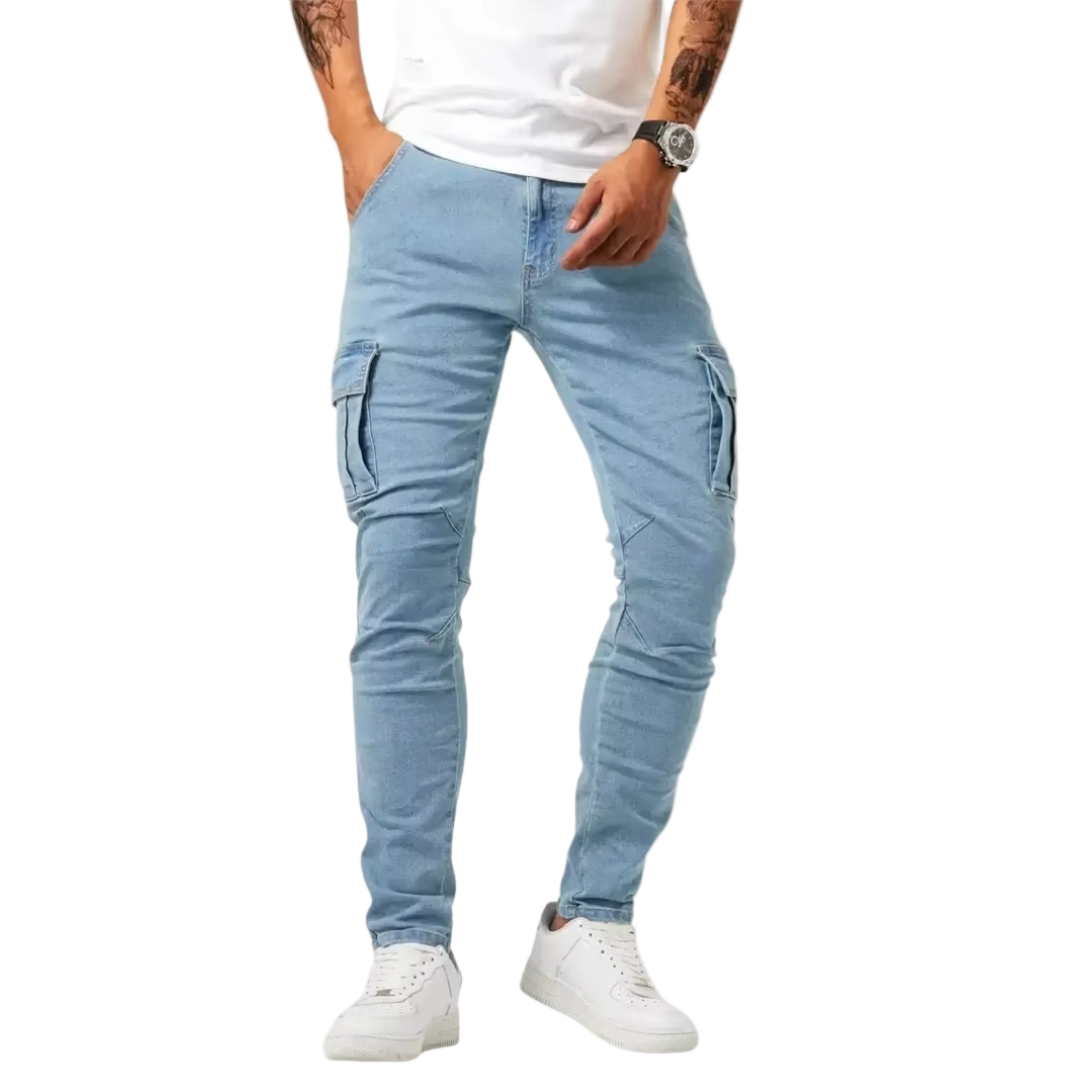 Cargo Pants with Stretch Fit for Men