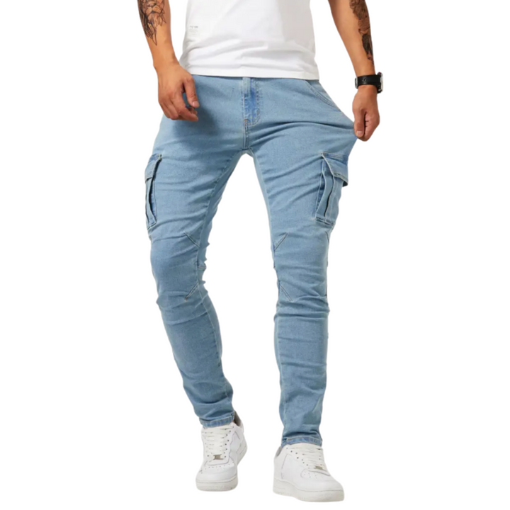 Cargo Pants with Stretch Fit for Men