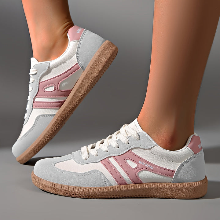 Casual Sneakers with Contrasting Stripes for Women