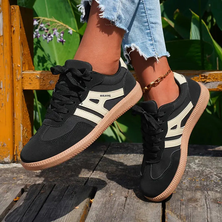 Casual Sneakers with Contrasting Stripes for Women