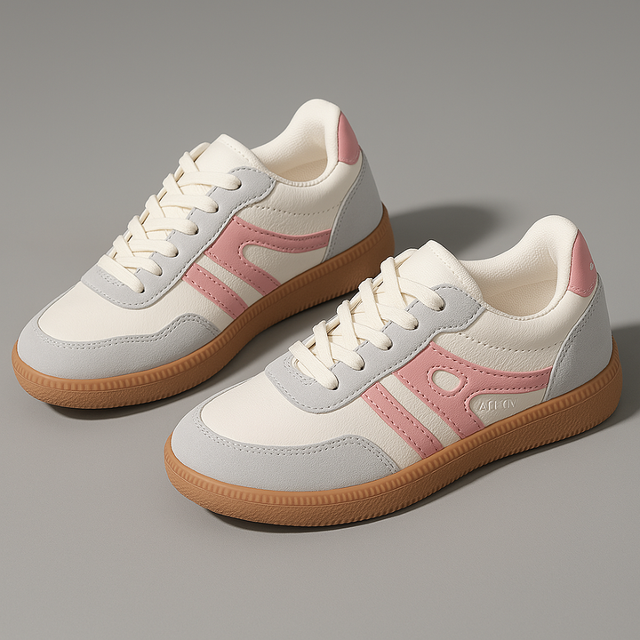 Casual Sneakers with Contrasting Stripes for Women