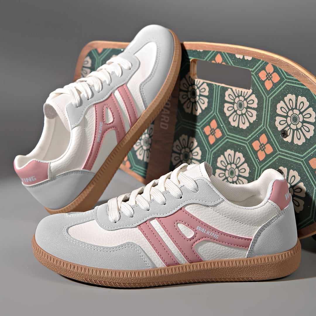 Casual Sneakers with Contrasting Stripes for Women