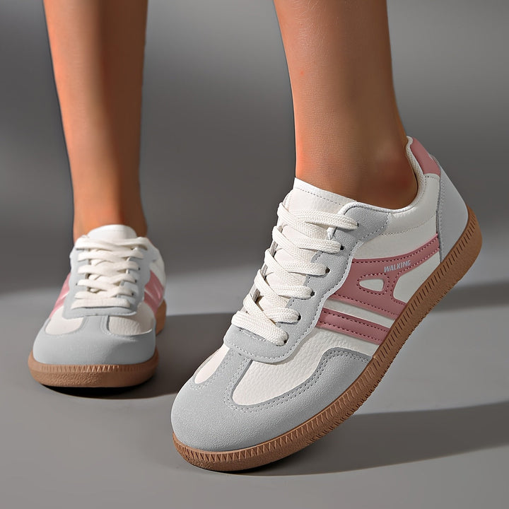 Casual Sneakers with Contrasting Stripes for Women