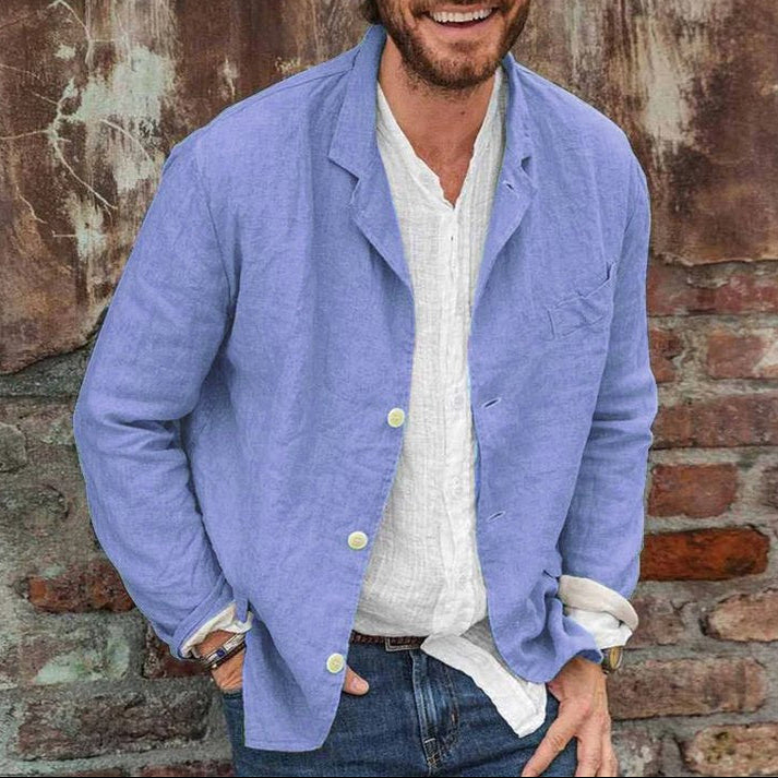 Casual Linen Blazer for Men