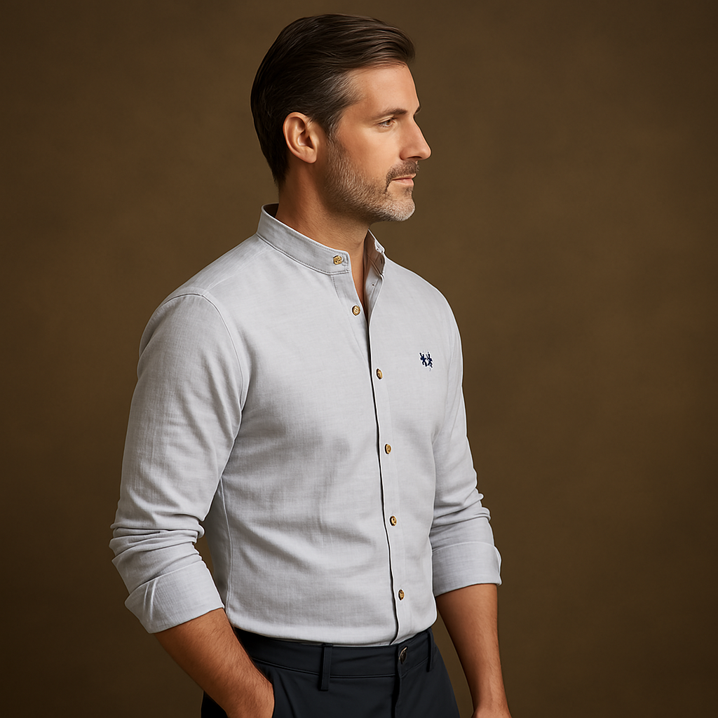 Men's Shirt With Round Neck
